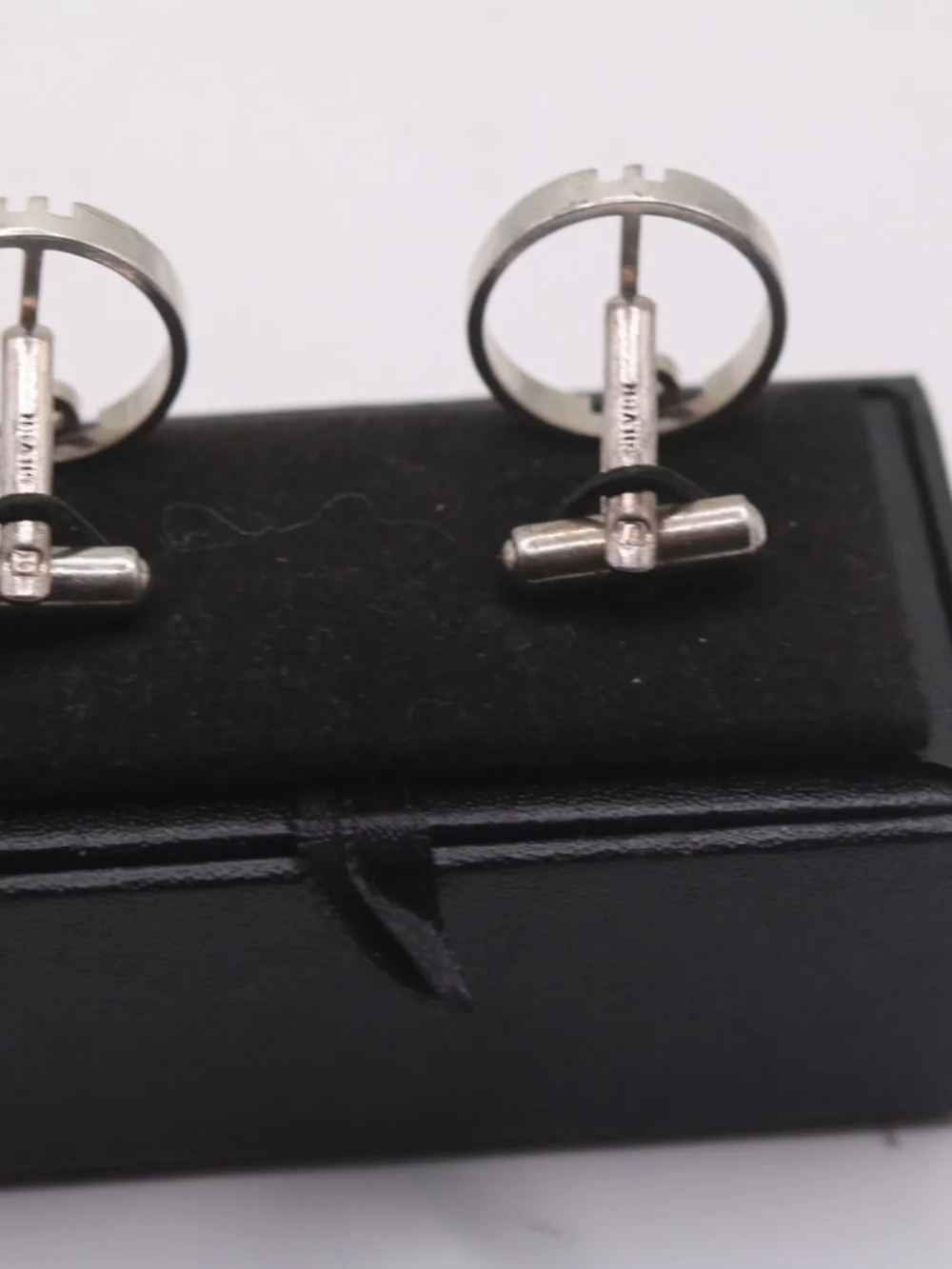 Arthur Dunhill Vintage Sterling D Logo  Cufflinks